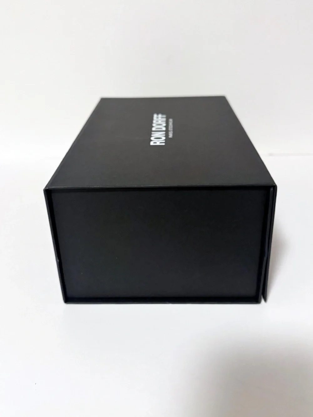 Ron Dorff Paris Black Gift Box Empty 10” x 6” x 4” Designer Packaging